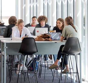 Students studying in the Math Science Center of Innovative Learning